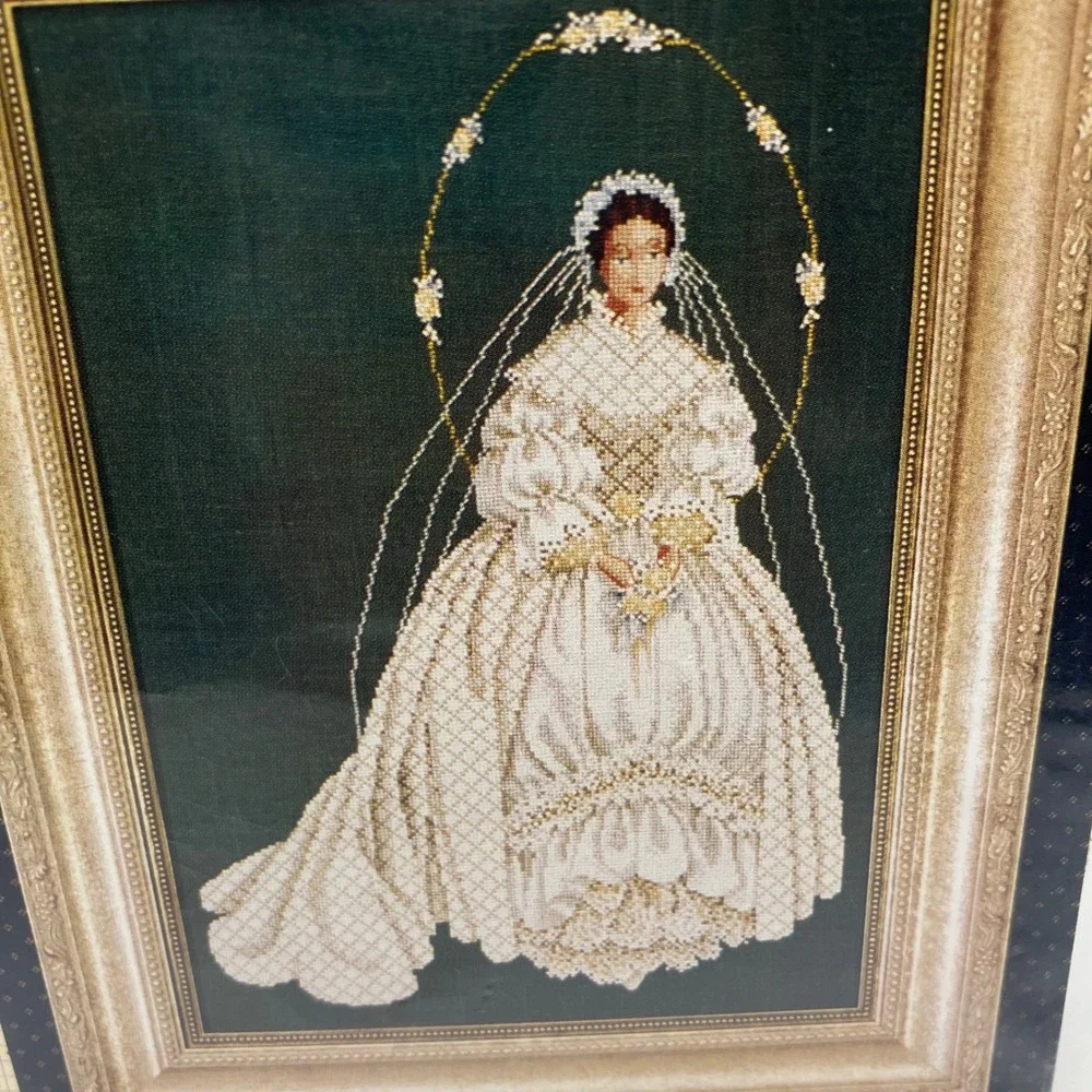 Lavender‎ & Lace Victorian Designs Cross Stitch Patterns I Thee Wed White Lace